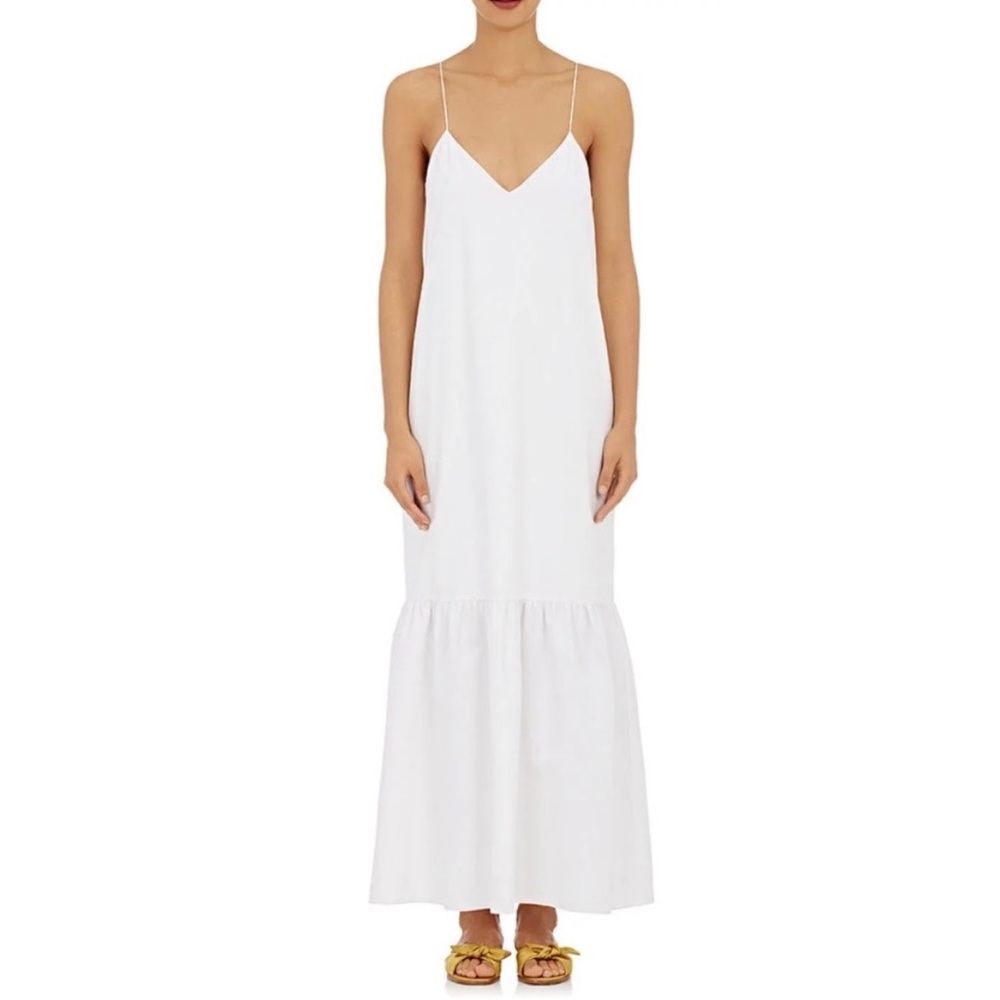 The Row White Maxi Dress